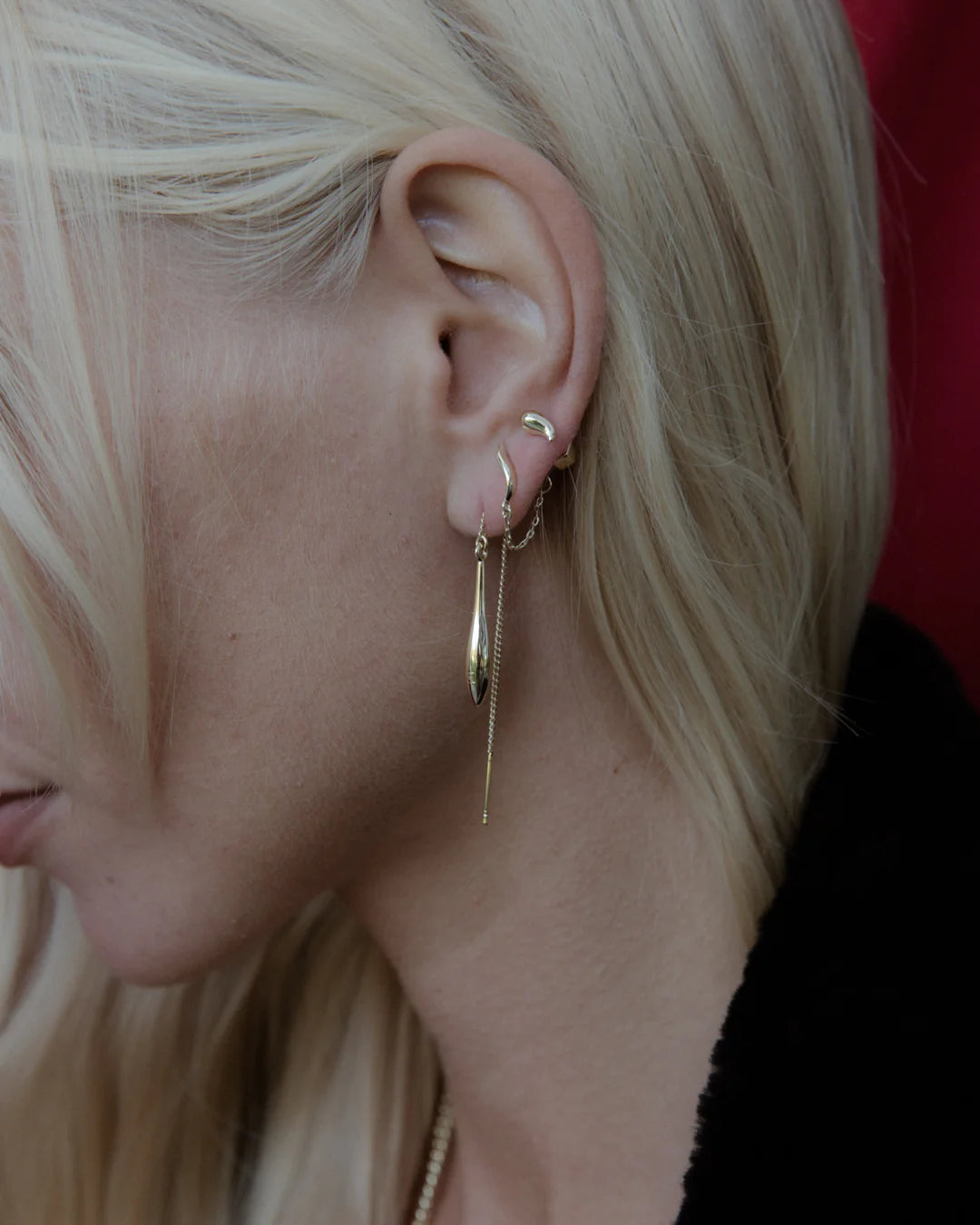 Droplet Threads - Sterling Silver