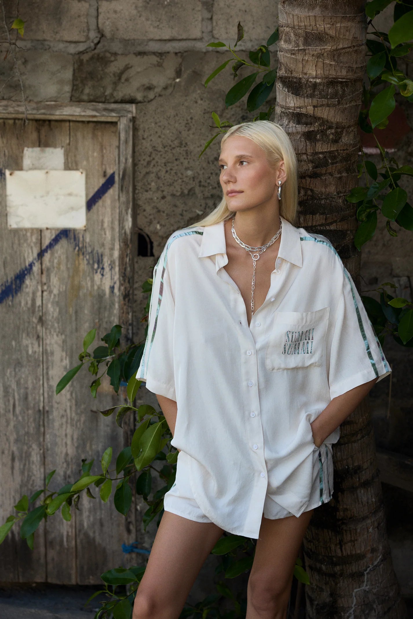 Elastic Waist Shorts - Viceroy Stripe