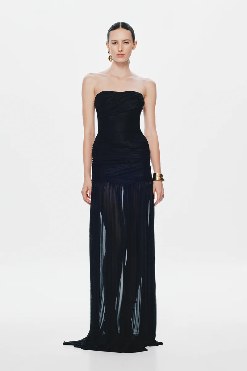The Ember Wrapped Dress - Black