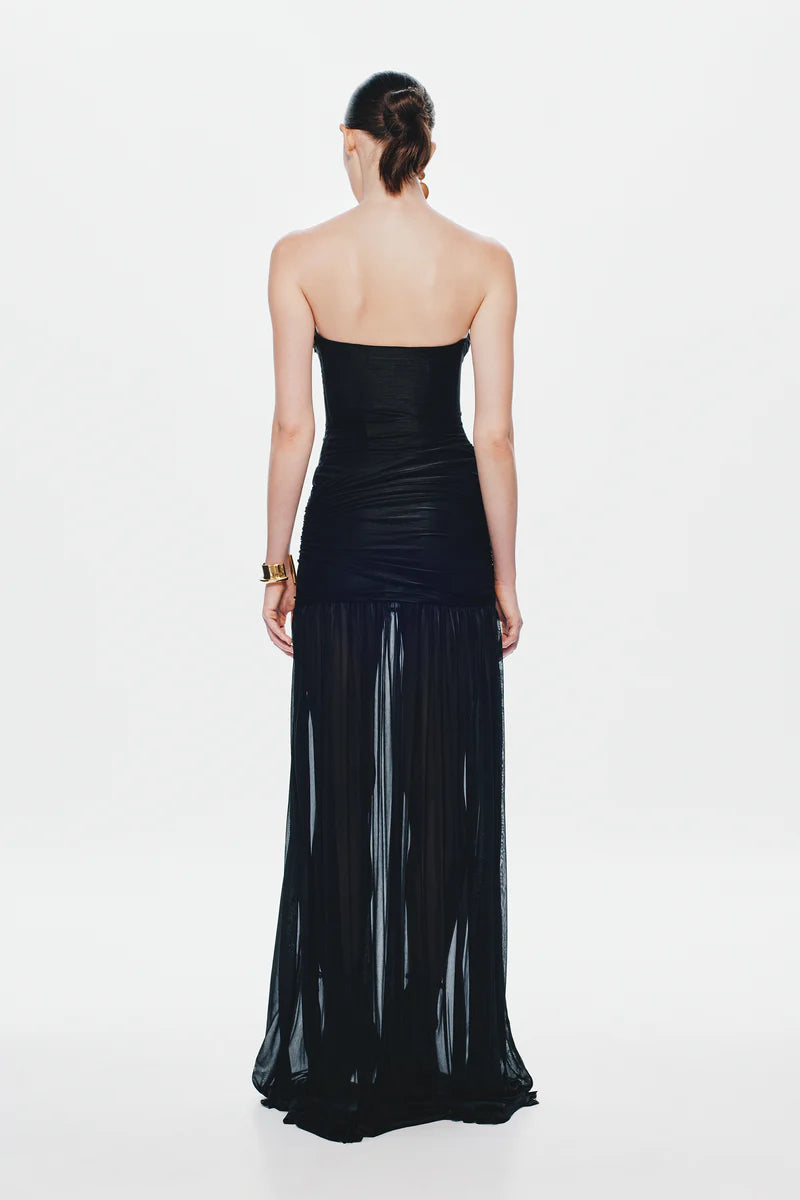 The Ember Wrapped Dress - Black