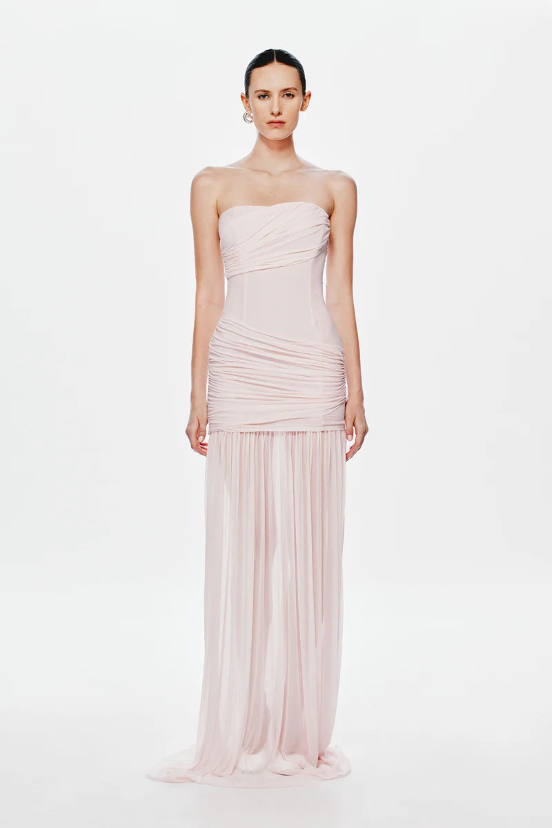 The Ember Wrapped Dress - Dusty Pink