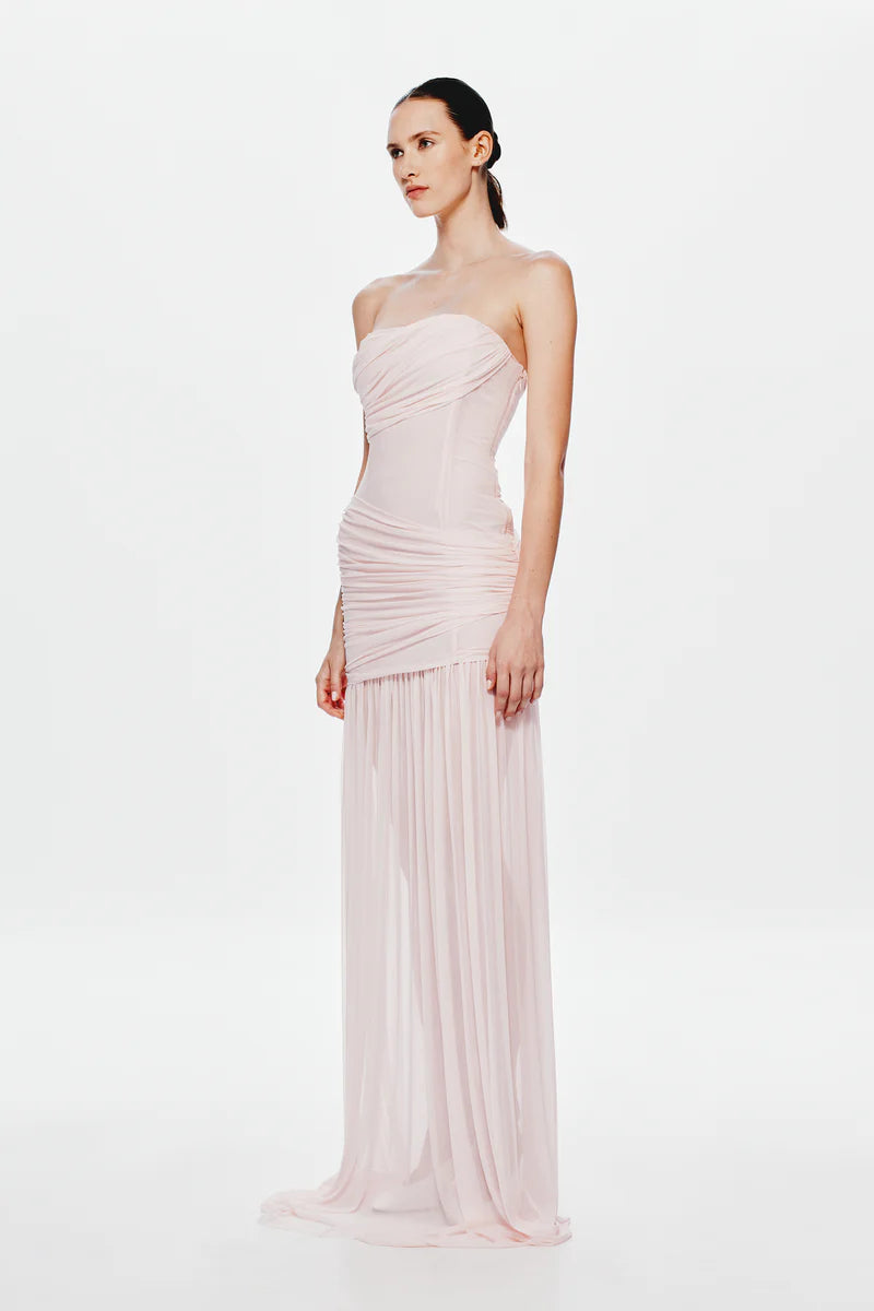 The Ember Wrapped Dress - Dusty Pink