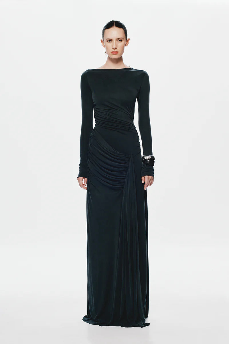 The Glacier LS Dress - Black