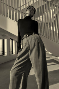 Ren Pant - Charcoal Herringbone
