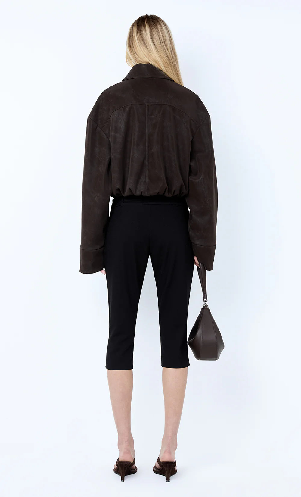 Alaric Cropped Jacket - Espresso