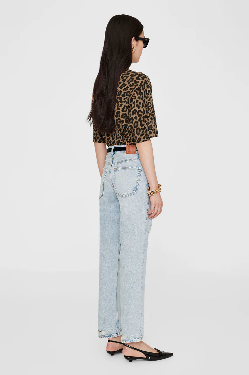 Avi Tee - Black and Brown Leopard - PRE ORDER EARLY JUNE