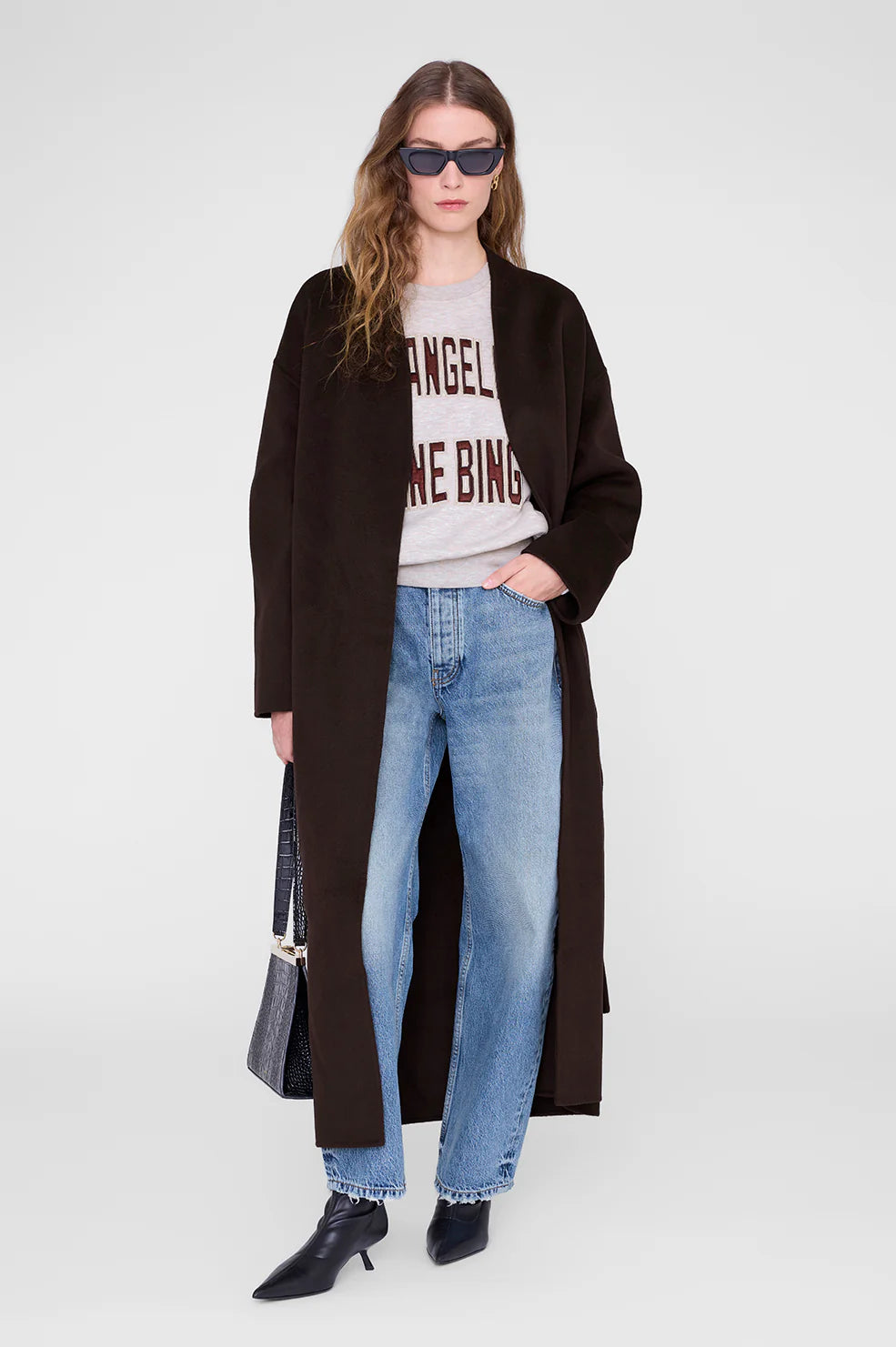 Harry Shrunken Sweatshirt LA - Oat Melange