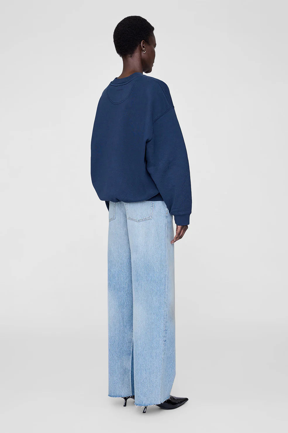 Jaci Sweatshirt Paris - Washed Navy