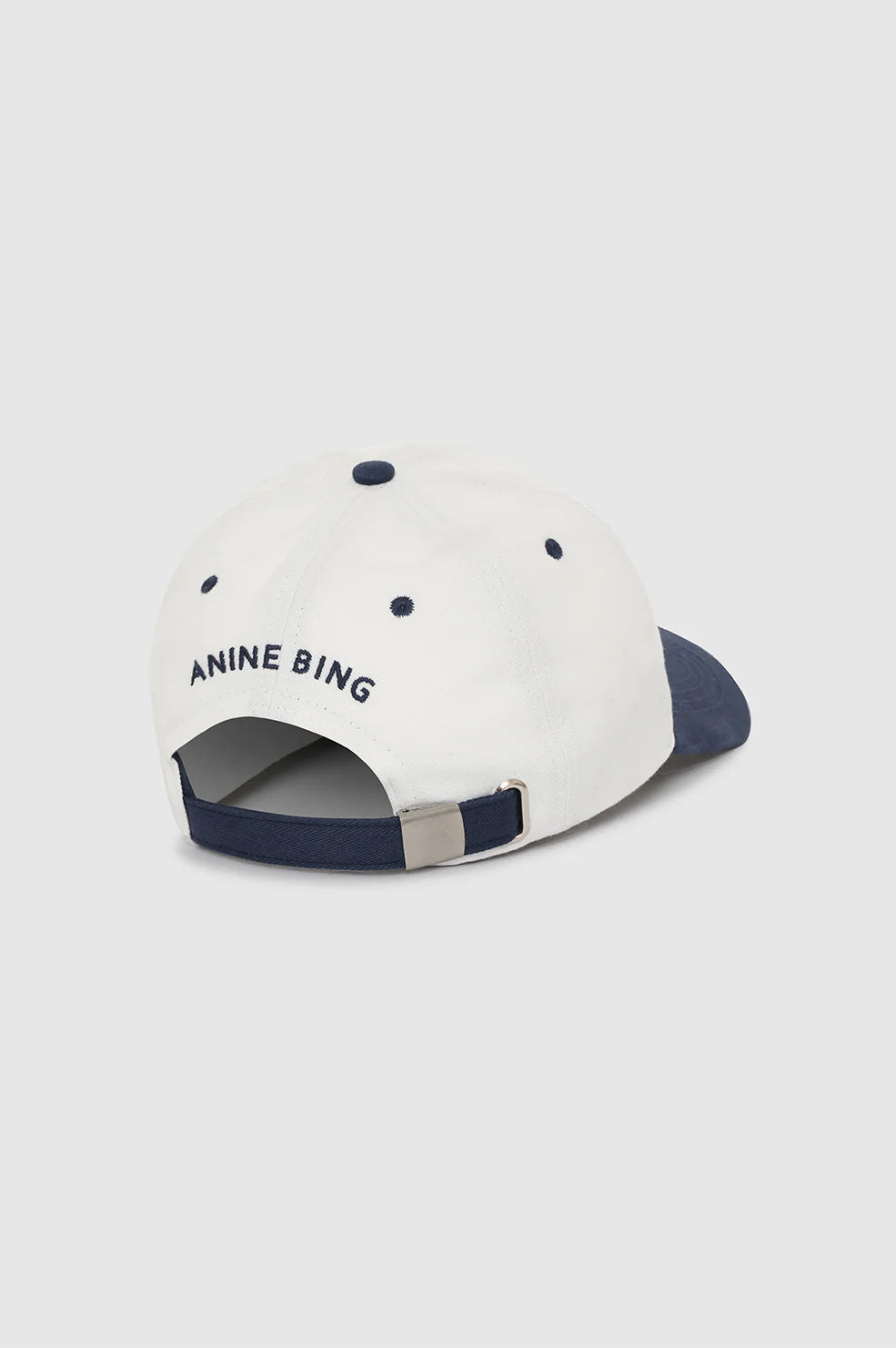 Jeremy Baseball Cap - Ivory + Navy