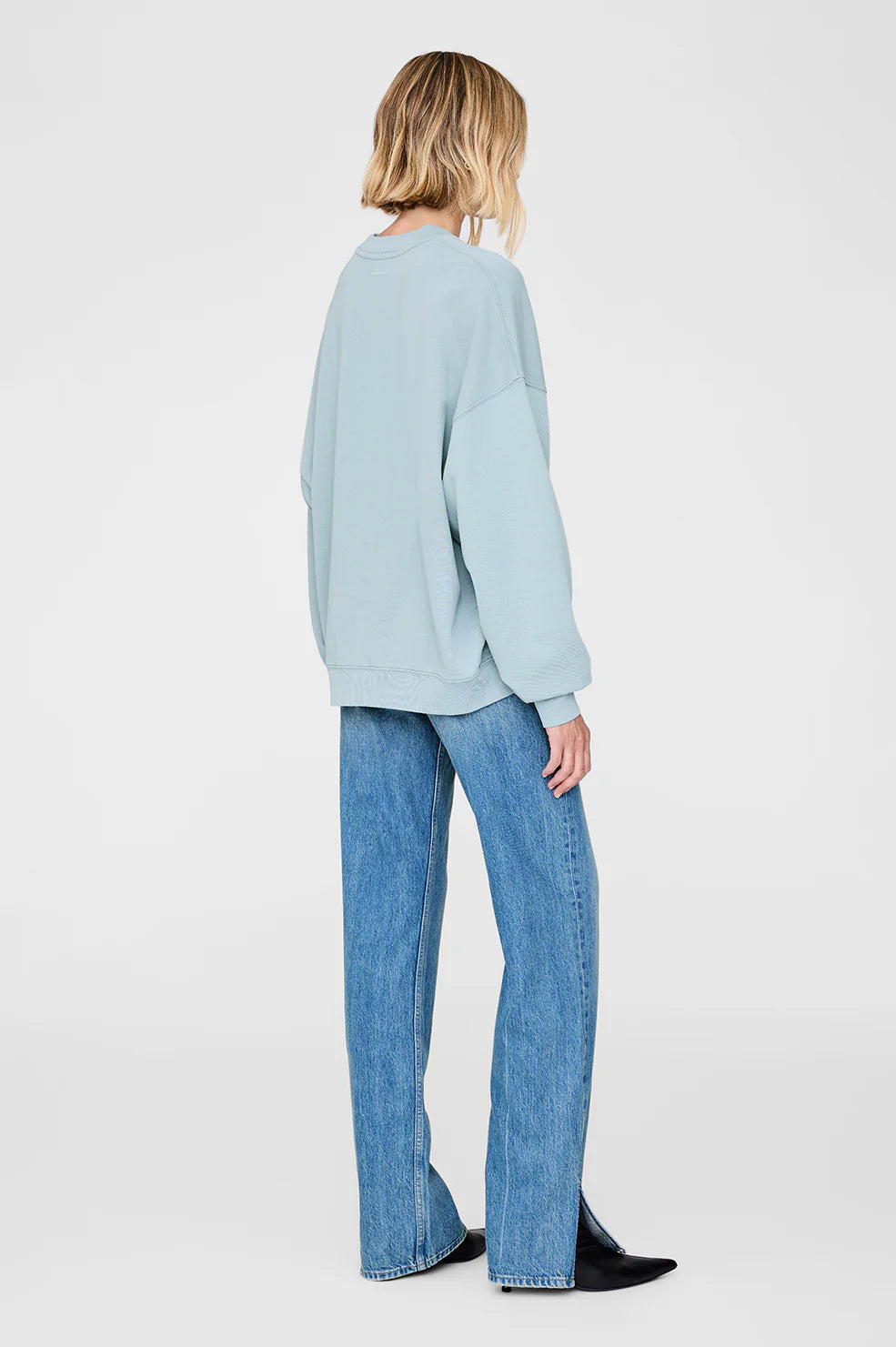 Miles Oversized Sweatshirt - Pastel Blue