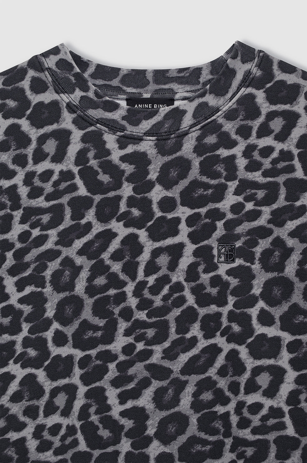 Miles Sweatshirt - Grey Leopard