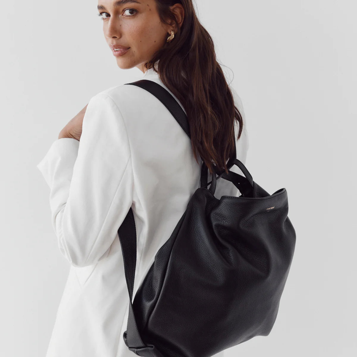 Bella XL 2-in-1 Convertible Backpack Tote - Black
