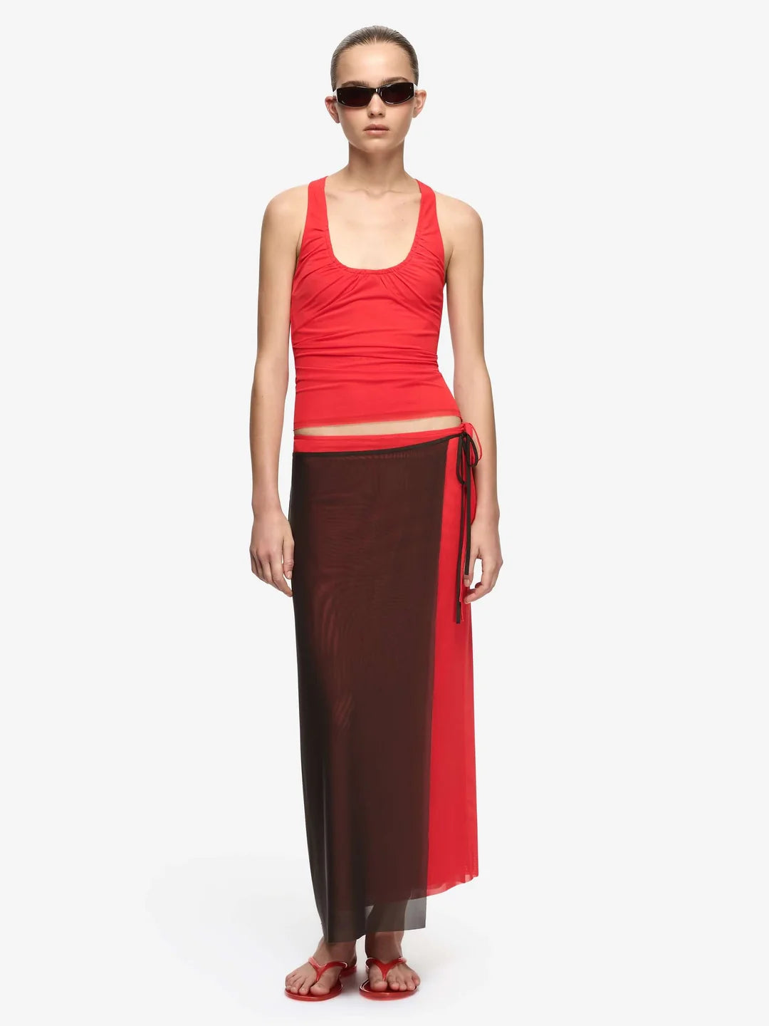 Alyna Racer Top - Flame