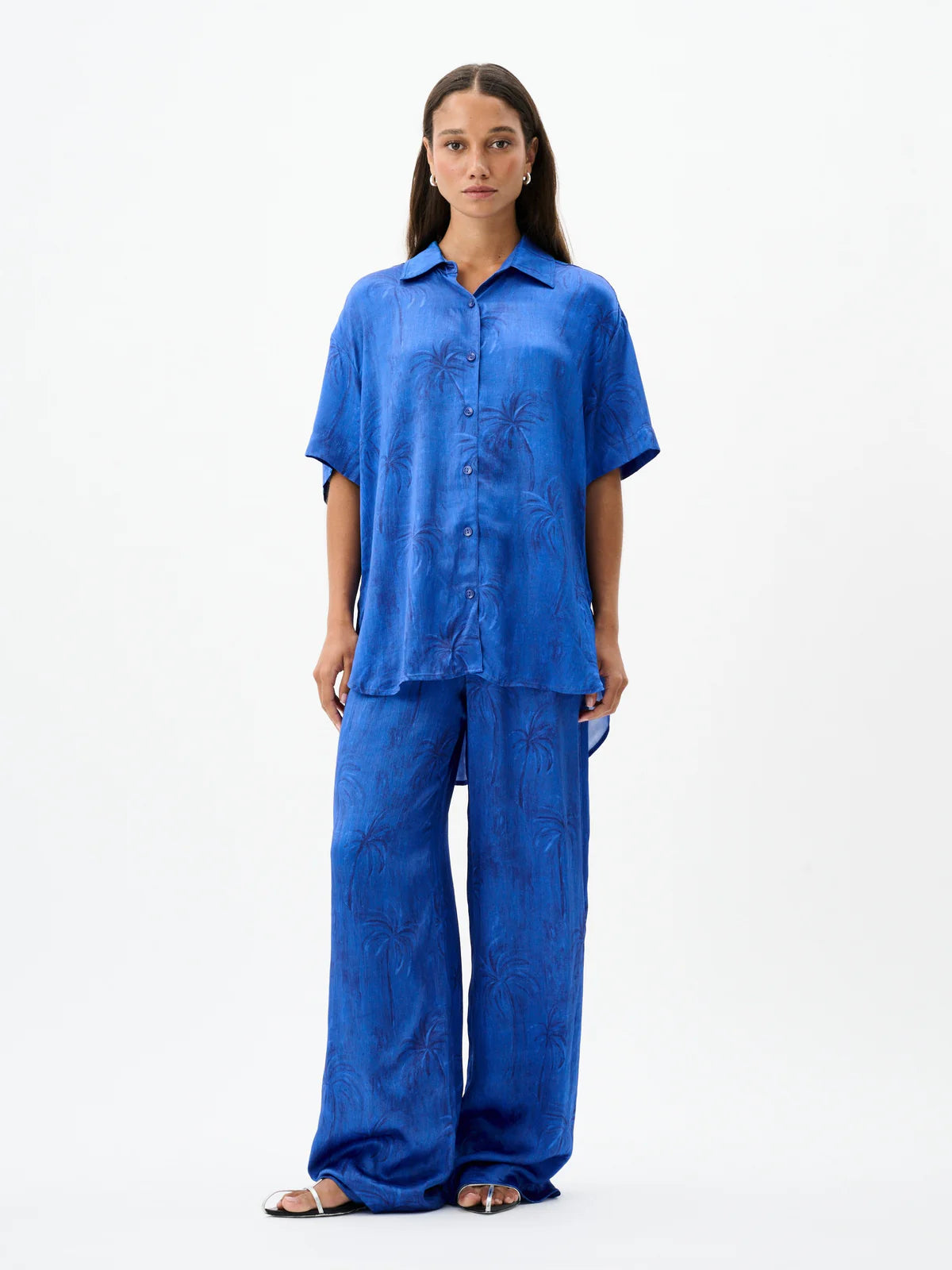 Brando Shirt Palm Paradiso Bleu
