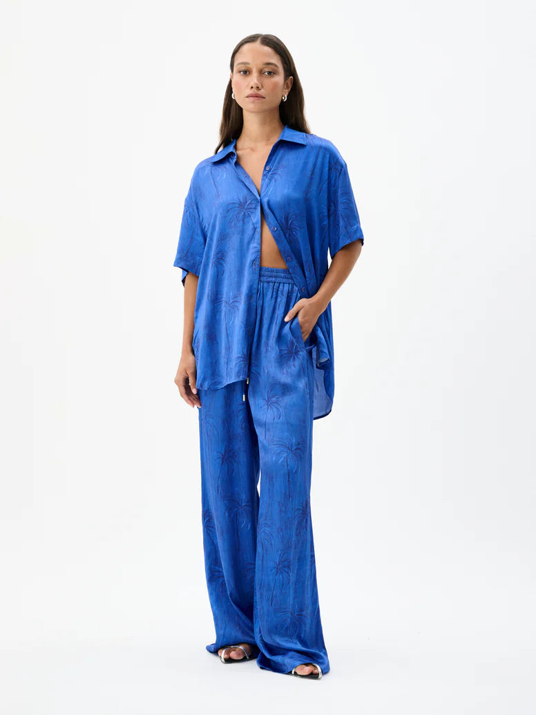 Brando Shirt Palm Paradiso Bleu