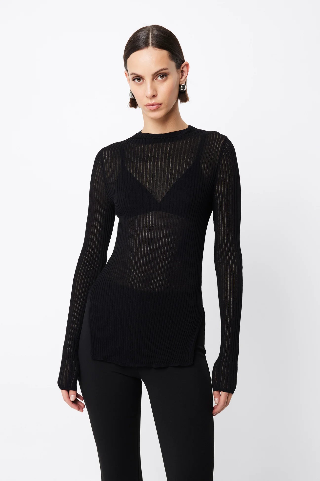 Bristol Longline Top - Black