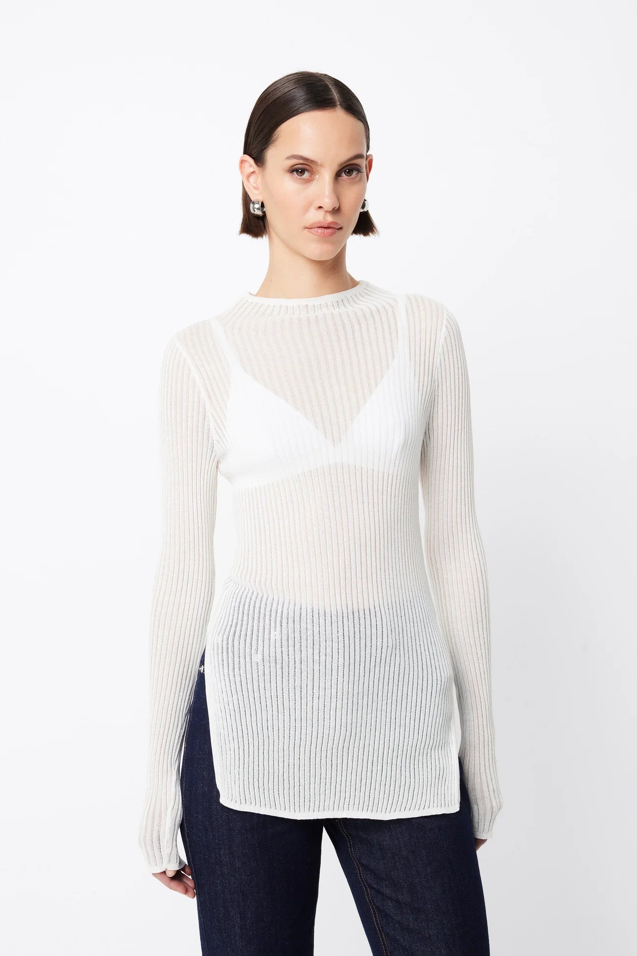 Bristol Longline Top - White