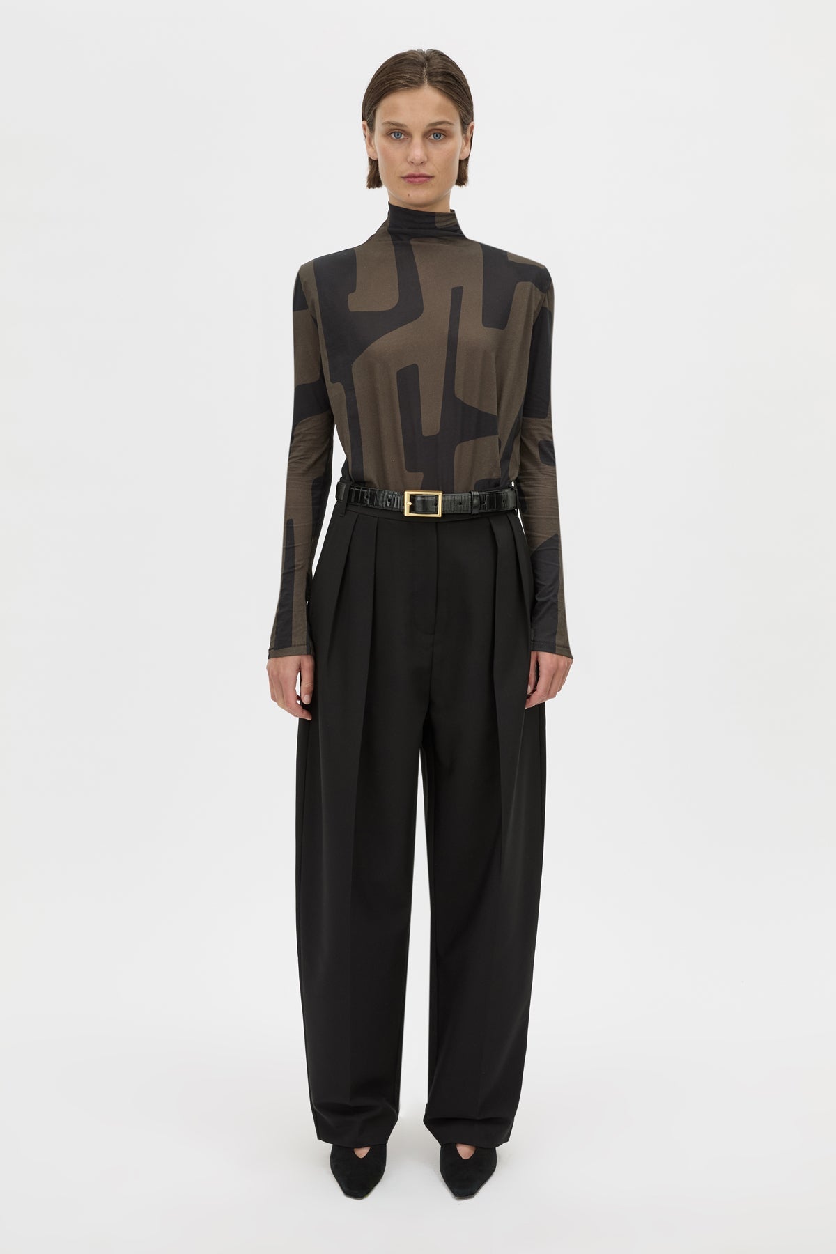 Eidra Printed Long Sleeve Bodysuit