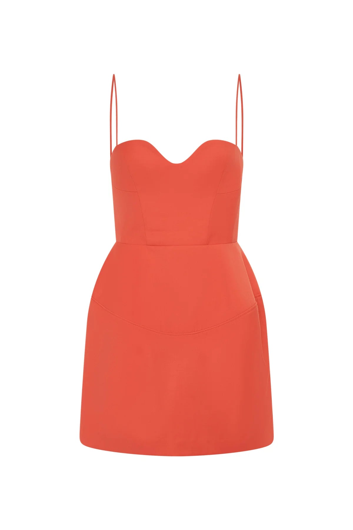 Doherty Peplum Mini Dress - Coral