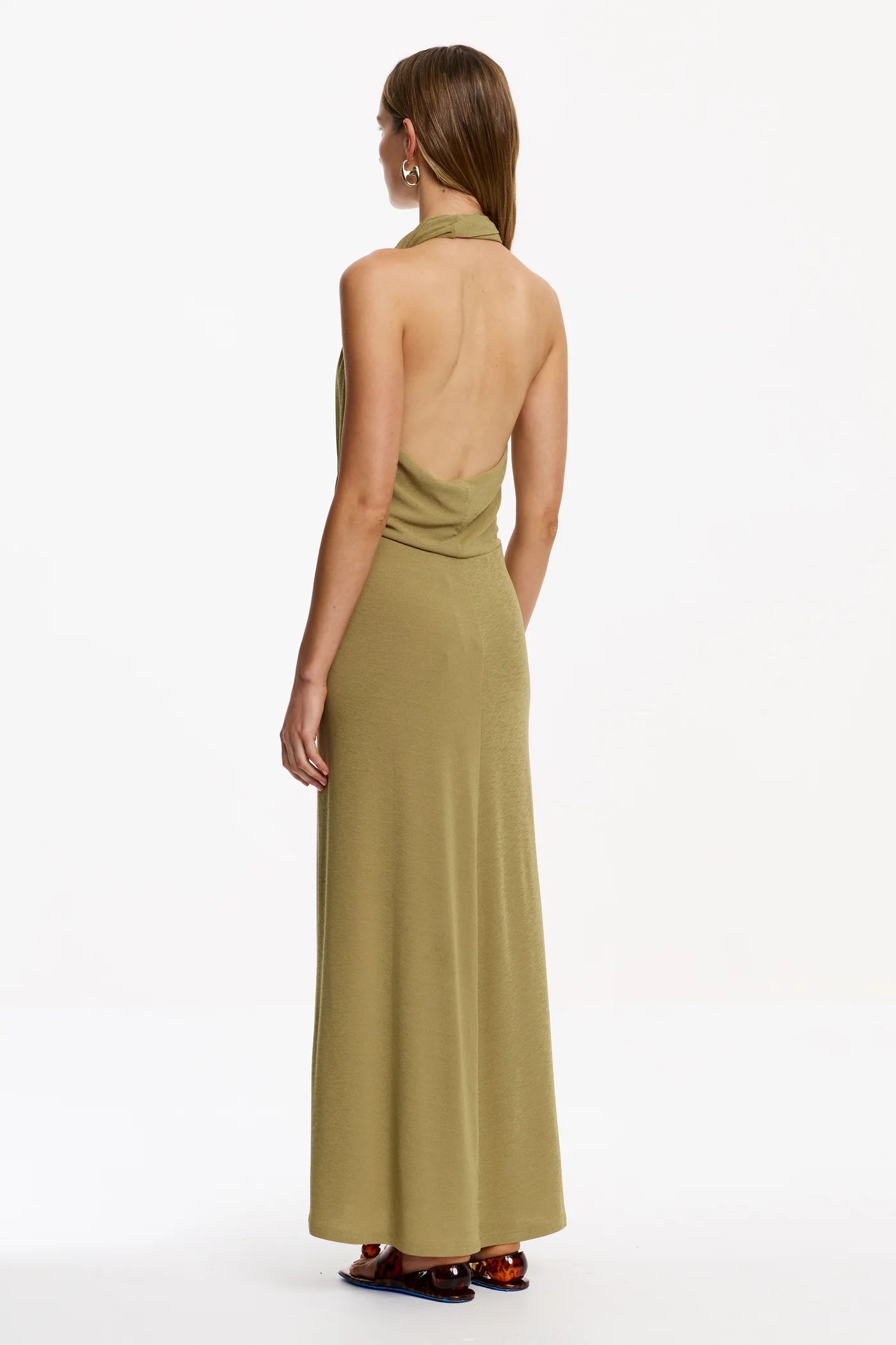 Carrey Maxi Dress - Army