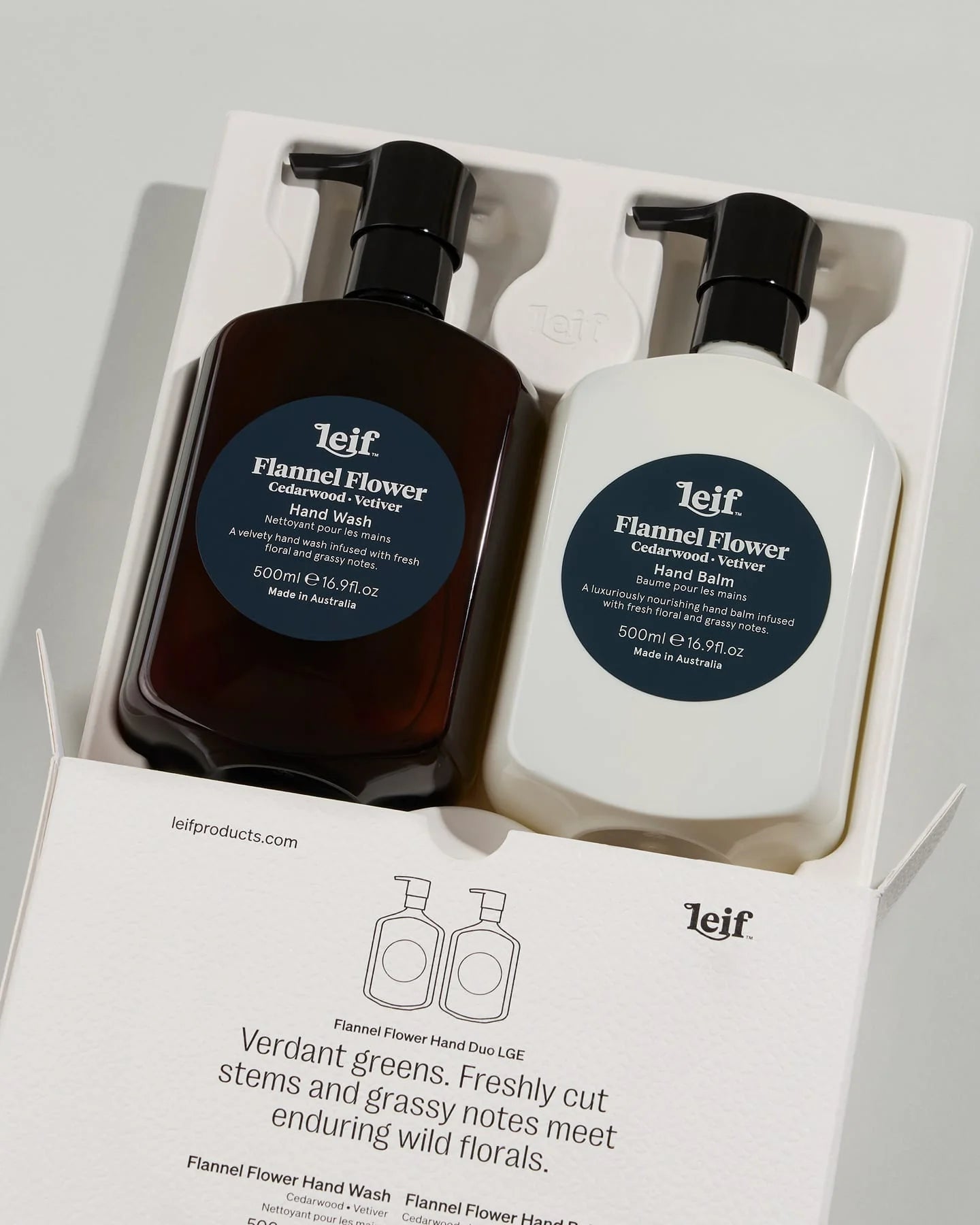 Limited Edition Holiday Flannel Flower Hand Duo LGE