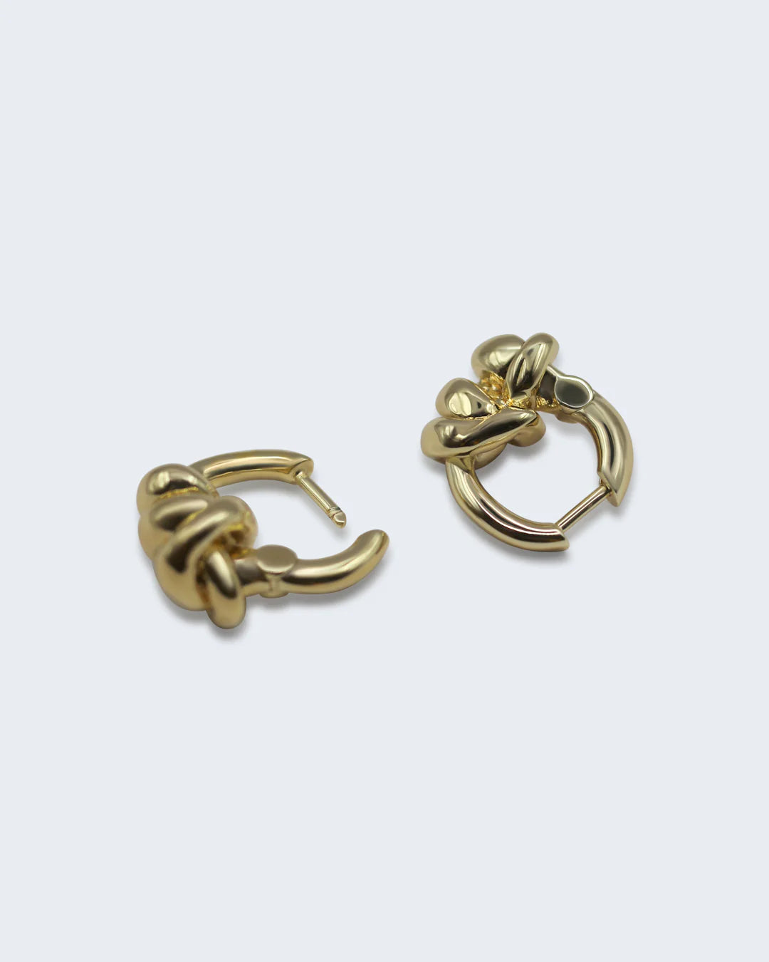 Double Knot Hoops - Gold