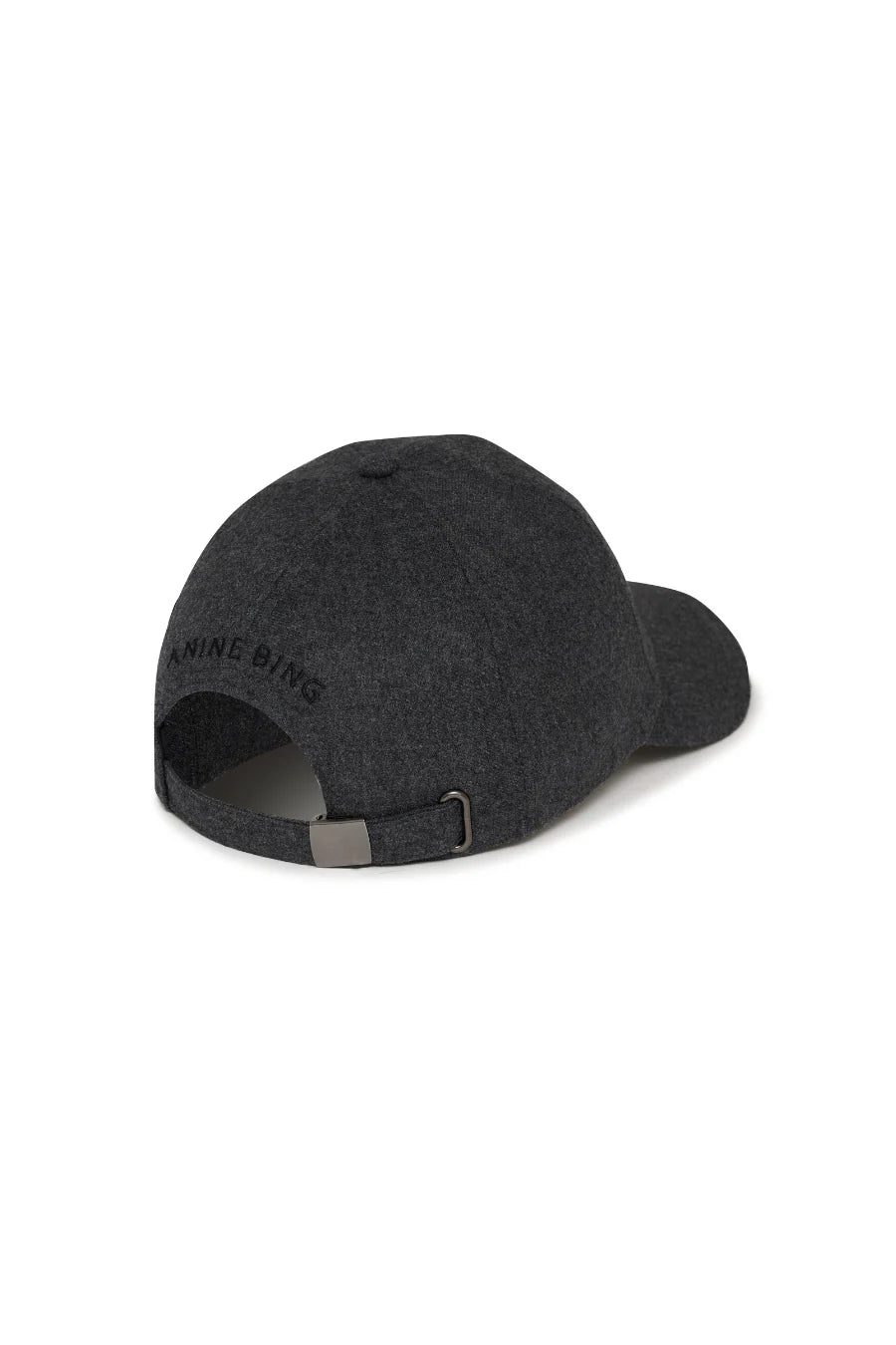 Jeremy Baseball Cap AB - Dark Grey Wool