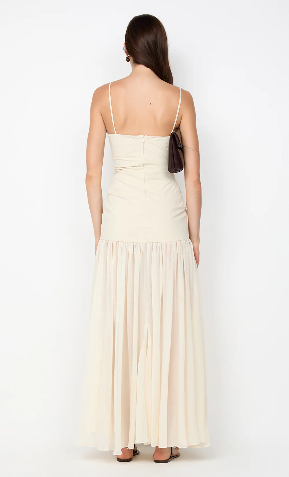 Reid Drop Waist Maxi Dress - Vanilla