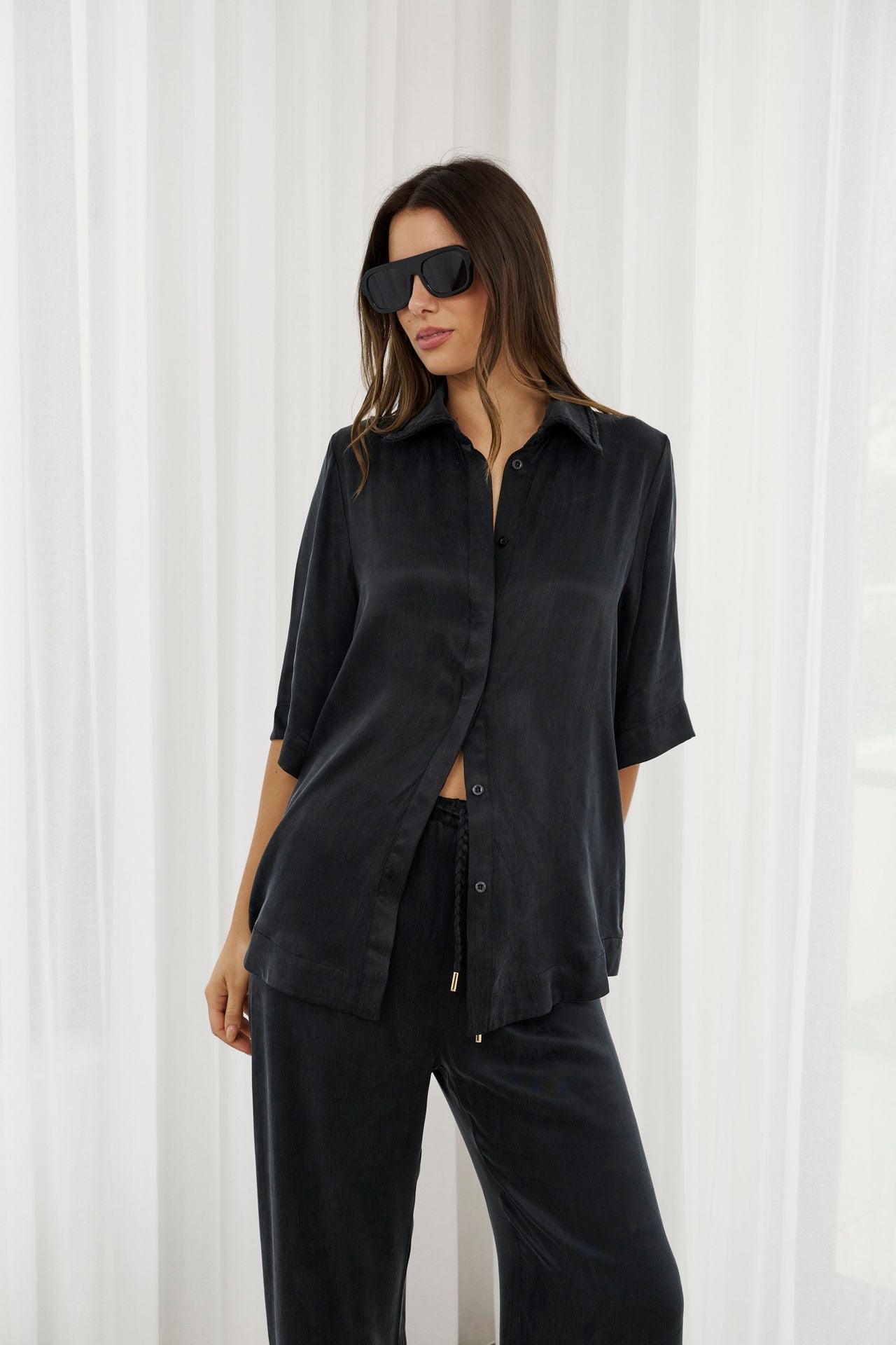 Hazel Shirt - Washed Black