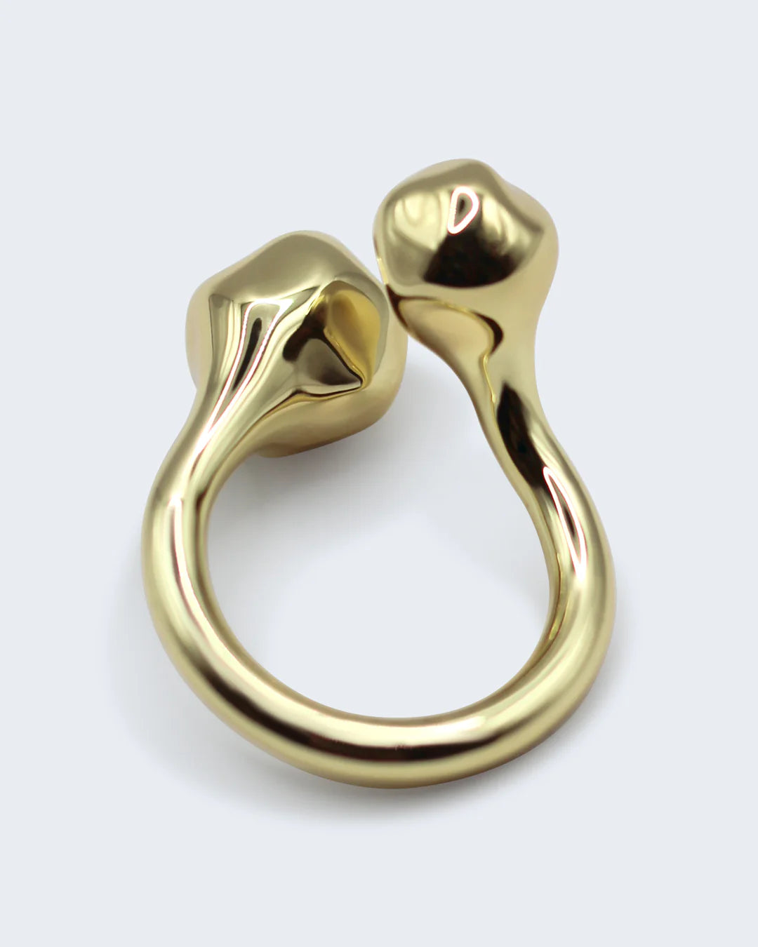 Hardcore Hammered Ring - 18k Gold Plating