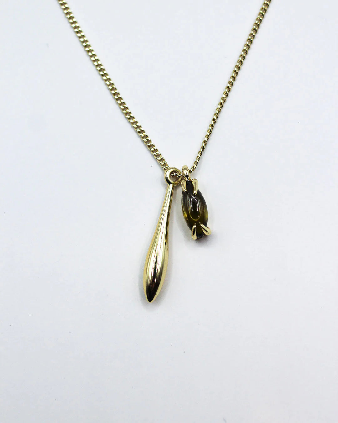 Duet Droplet Charm Necklace