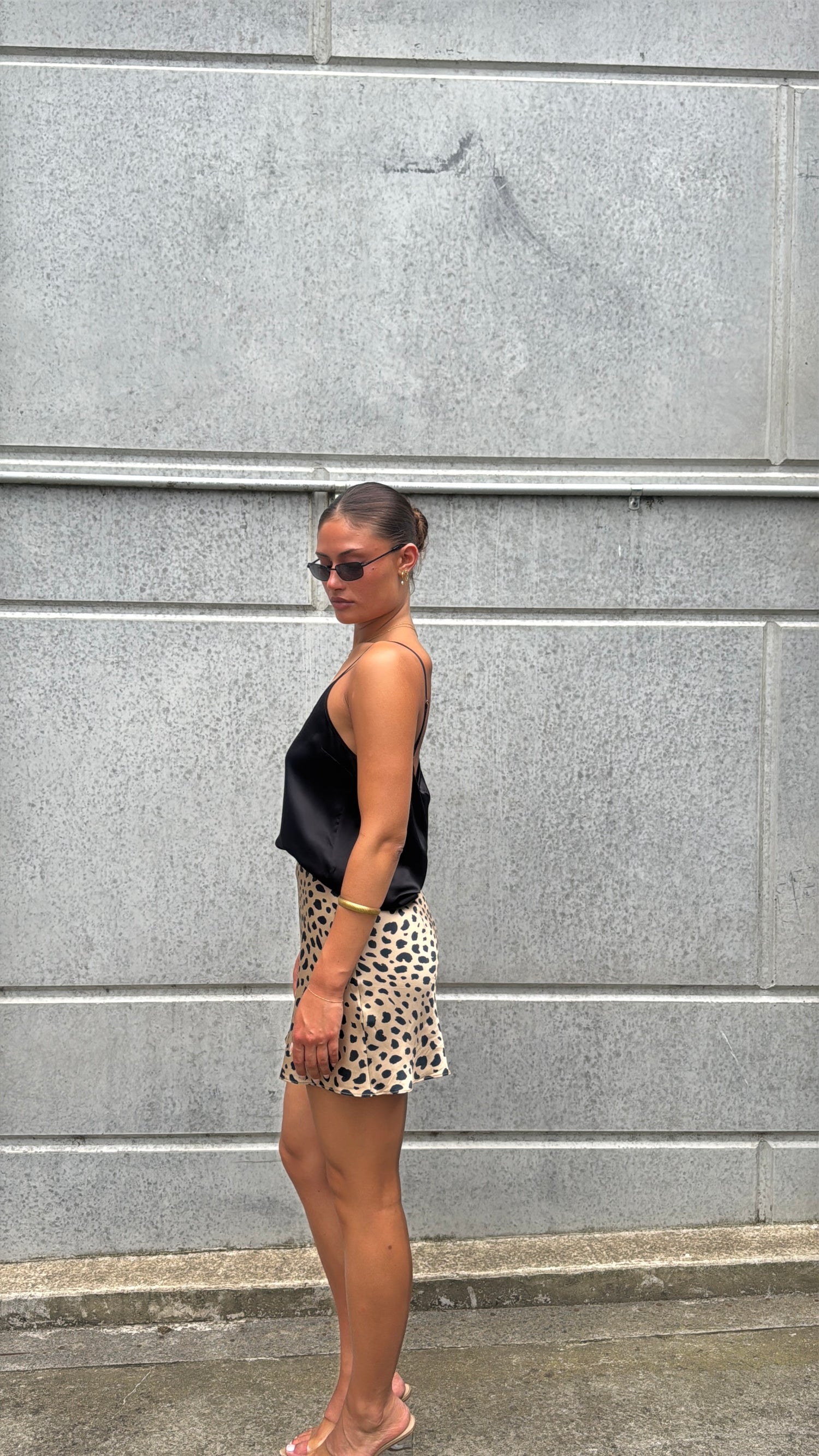 Maya Silk Skirt - Leopard