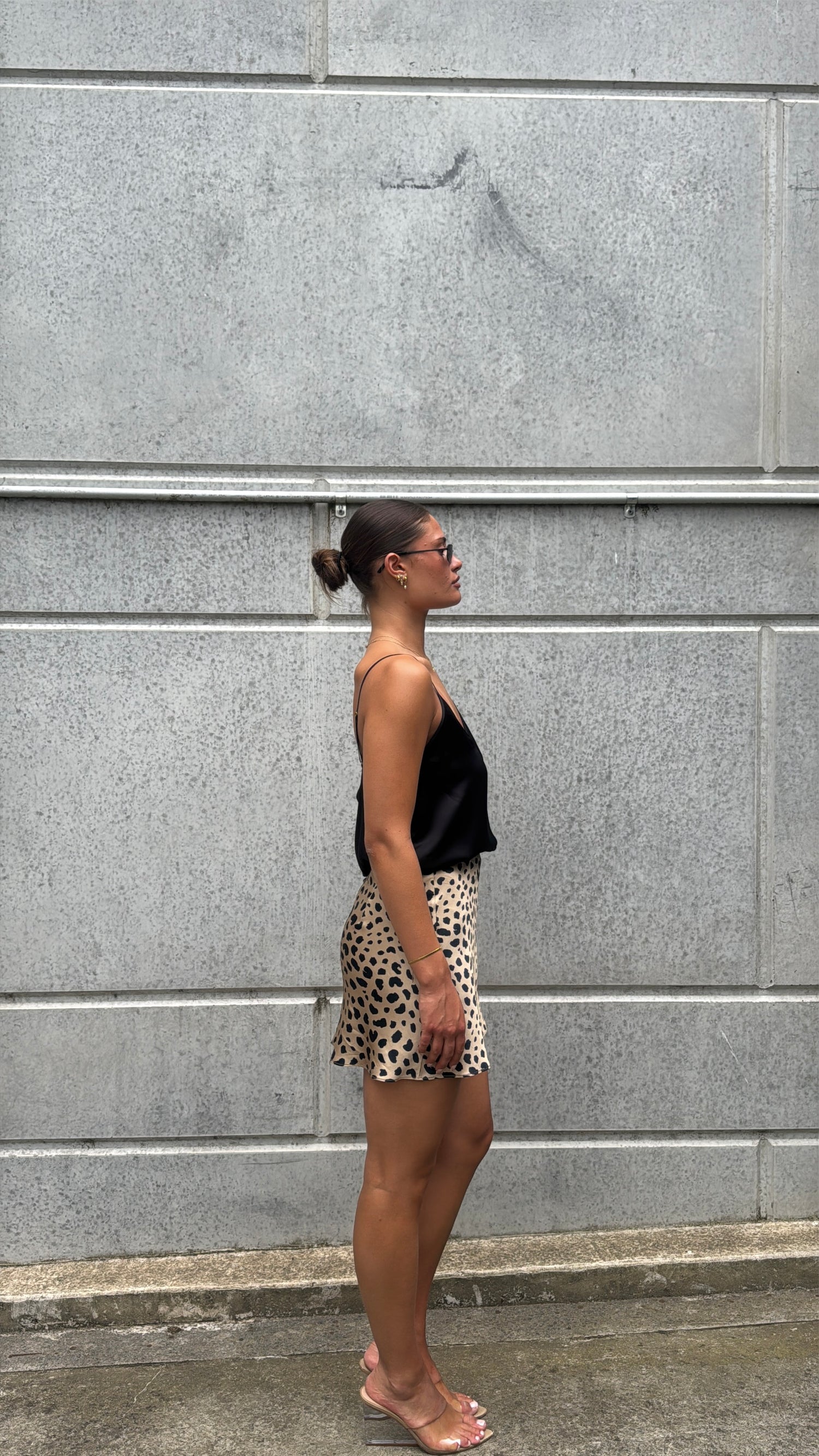 Maya Silk Skirt - Leopard