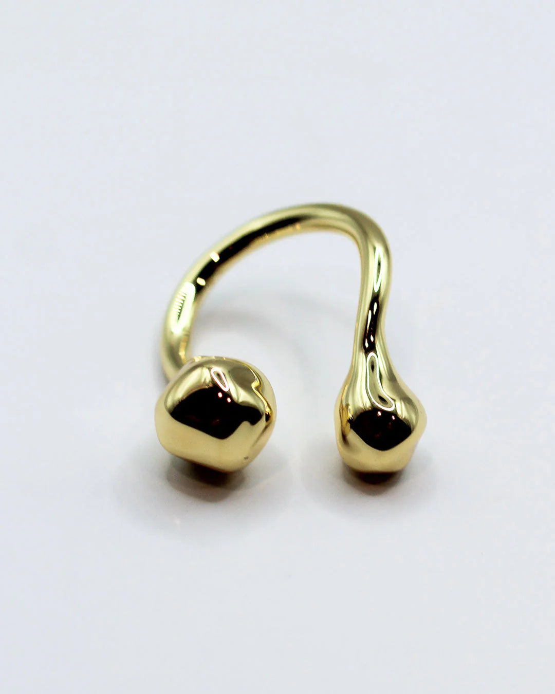 Hardcore Hammered Ring - 18k Gold Plating