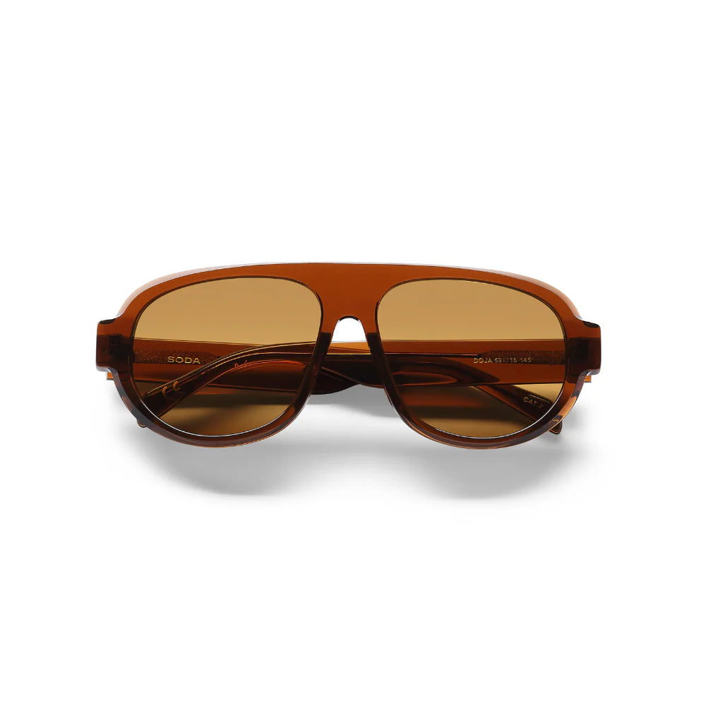 Brown Aviator Sunglasses