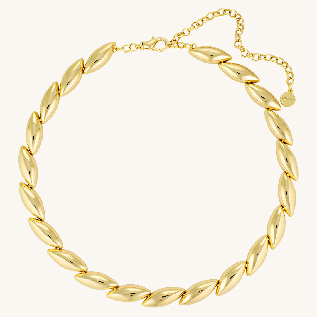 Marquise Necklace Large - Gold