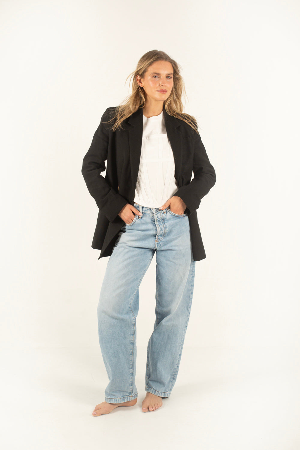 Vogue Corset Tee - White