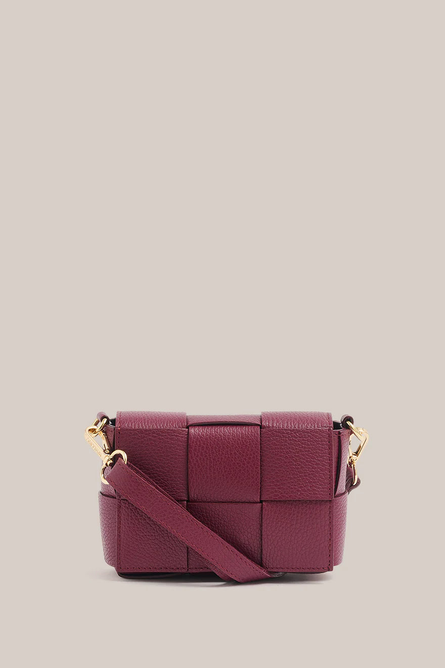 Margot Mini Bordeaux Leather Bag
