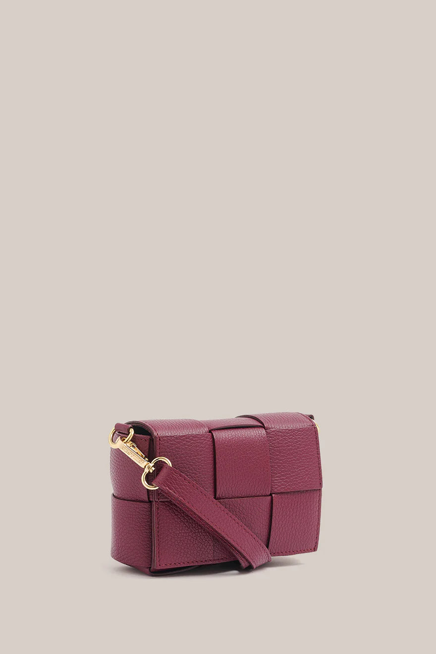Margot Mini Bordeaux Leather Bag