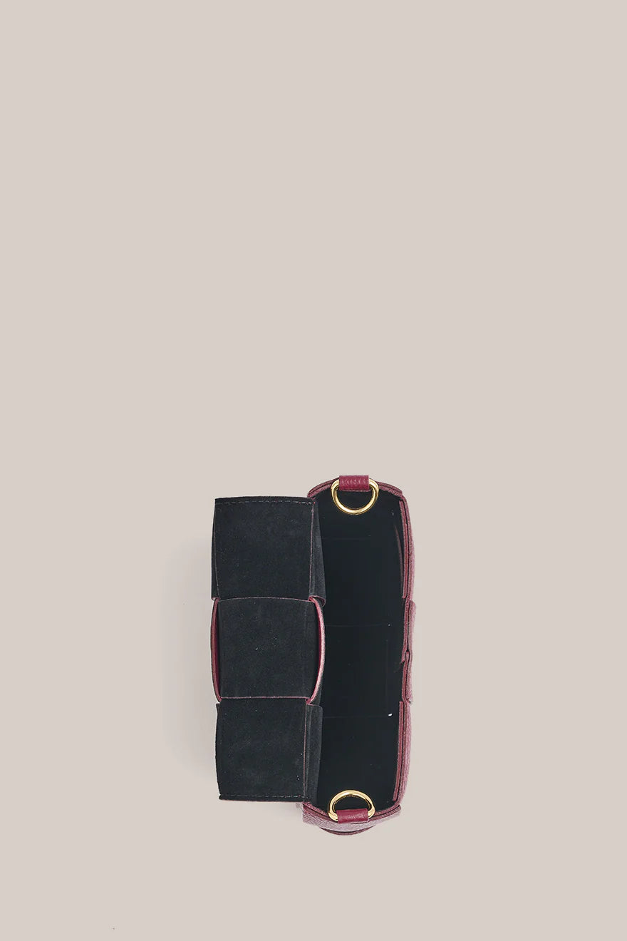 Margot Mini Bordeaux Leather Bag