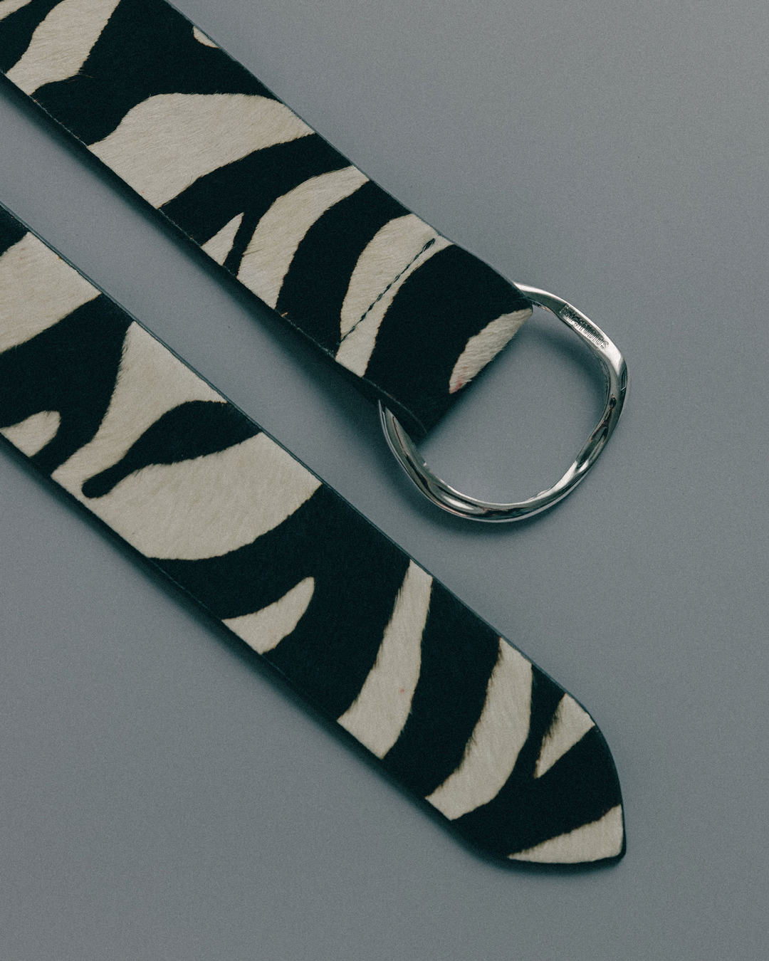 Hardware Knotted Belt | Zebra+ Silver