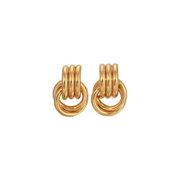 Mini Knot Earrings - Gold