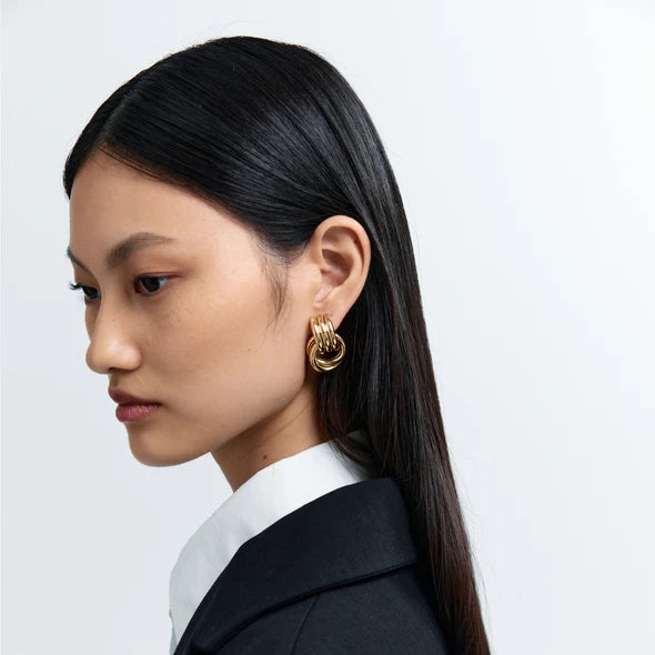Mini Knot Earrings - Gold