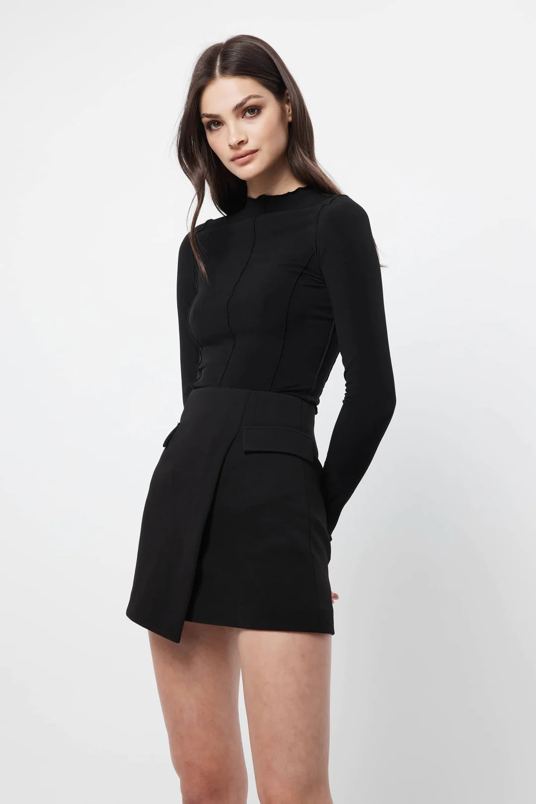 On My Way Mini Skirt - Black