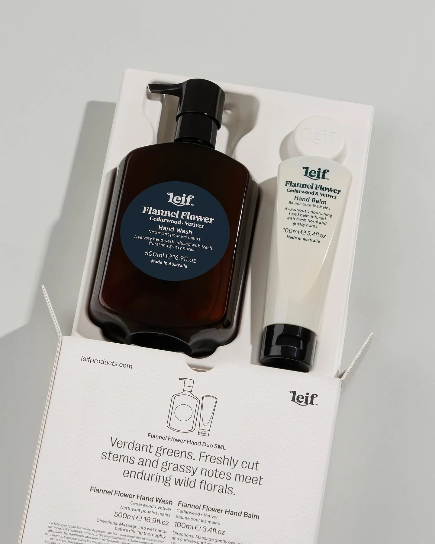 Flannel Flower Hand Duo SML