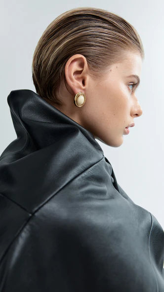 Prize Earrings - Cream/Gold