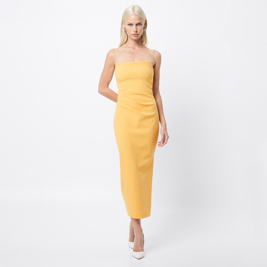 Revere Draped Midi Dress - Mango