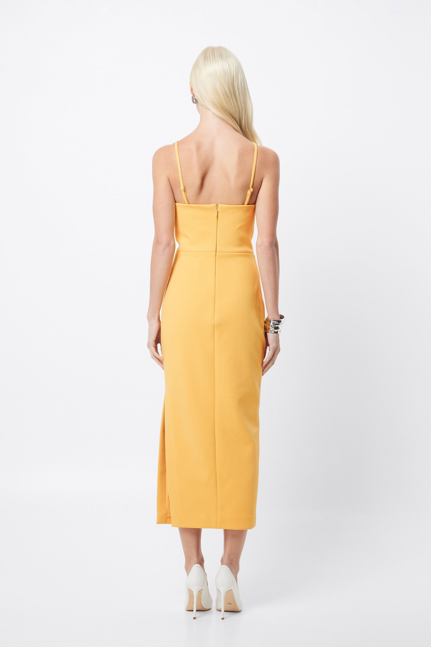 Revere Draped Midi Dress - Mango
