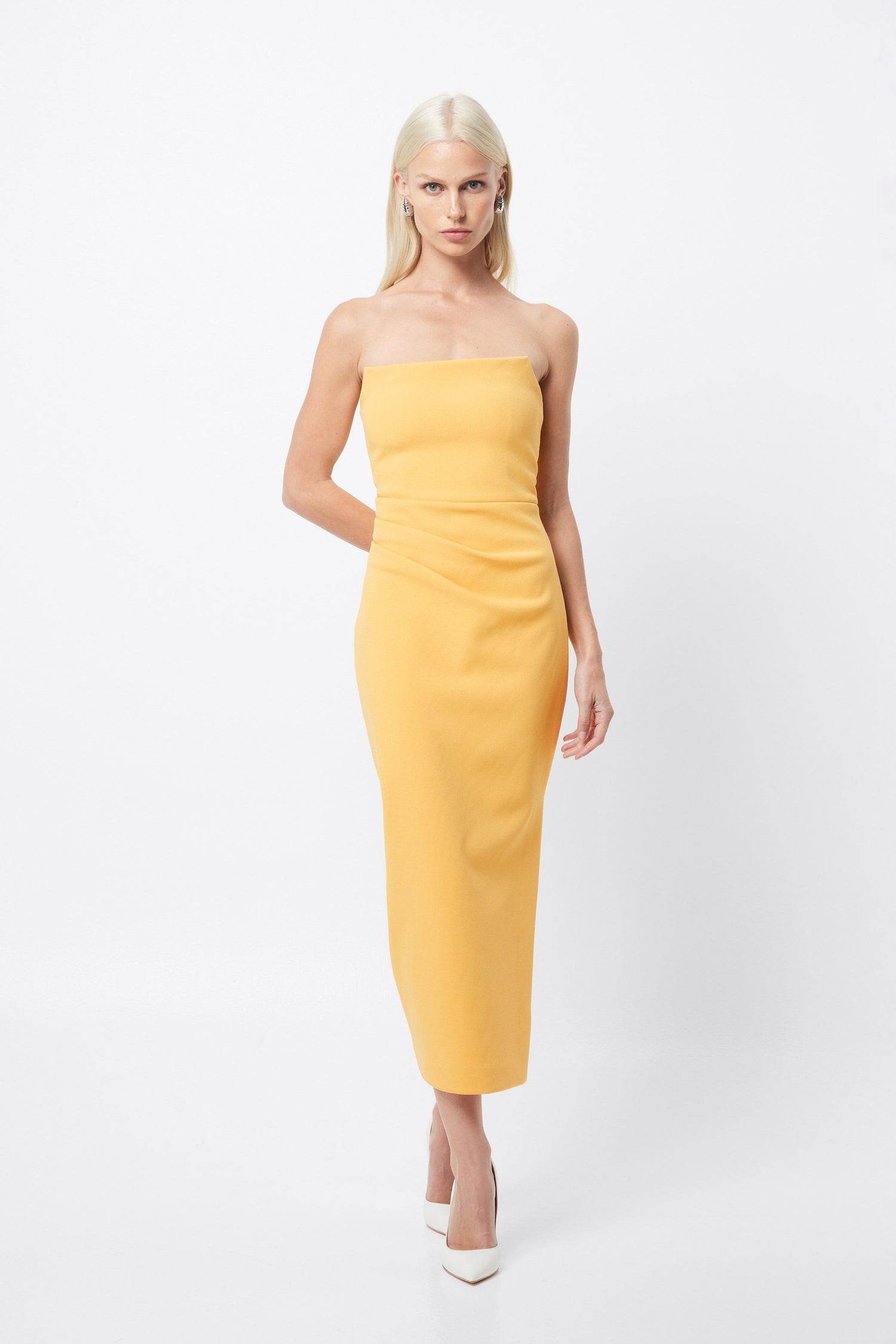 Revere Draped Midi Dress - Mango