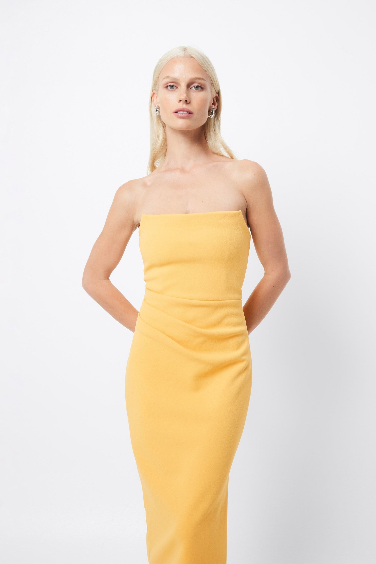 Revere Draped Midi Dress - Mango